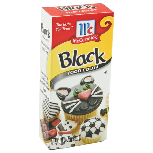 McCormick Black Food Color - Vibrant Gel Dye for Baking & Decorating | 1 Fl Oz
