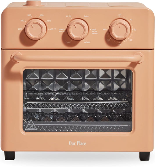 Our Place Wonder Oven - 6-in-1 Stainless Steel Air Fryer Toaster Oven Combo | Compact 13 QT Capacity - Toast, Roast, Bake, Reheat, Broil & Steam | Spice