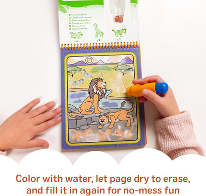 Melissa & Doug Water Wow! Reusable Activity Pad - Safari Theme - Eco-Friendly & Fun