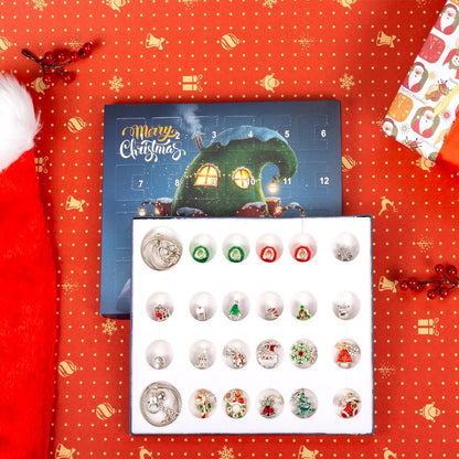 OuMuaMua Christmas Advent Calendar Bracelets - 24-Day DIY Jewelry Kit for Girls | 4 Bracelets & 44 Charms