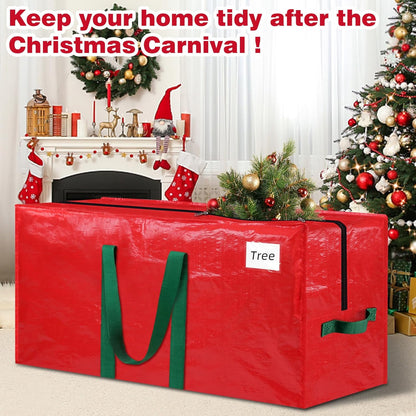 RoomHacks Christmas Tree Storage Bag - Durable Waterproof 9 Ft Xmas Tree Tote with Handles & Tag Pocket
