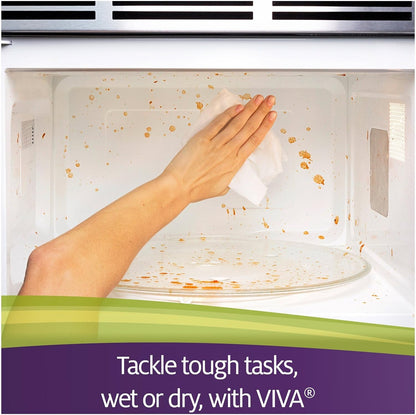 Viva Giant Roll Paper Towels - Ultra Absorbent White, 27.9 x 25.4 cm | Pack of 8 Rolls