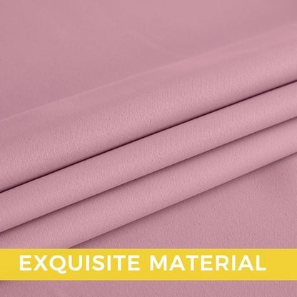 NICETOWN Room Darkening Draperies Curtains Panels, 2 Panels Rouge Pink W52 x L84