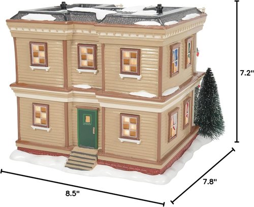 Department 56 Snow Village - Lit Holiday Apartment Building | 7.2 Inch, Multicolor Design