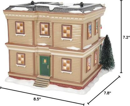 Department 56 Snow Village - Lit Holiday Apartment Building | 7.2 Inch, Multicolor Design