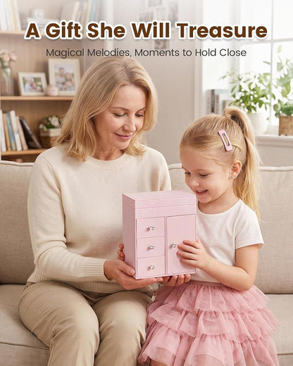 Pink Ballerina Music Jewelry Box for Girls 3-12 – Lolalet