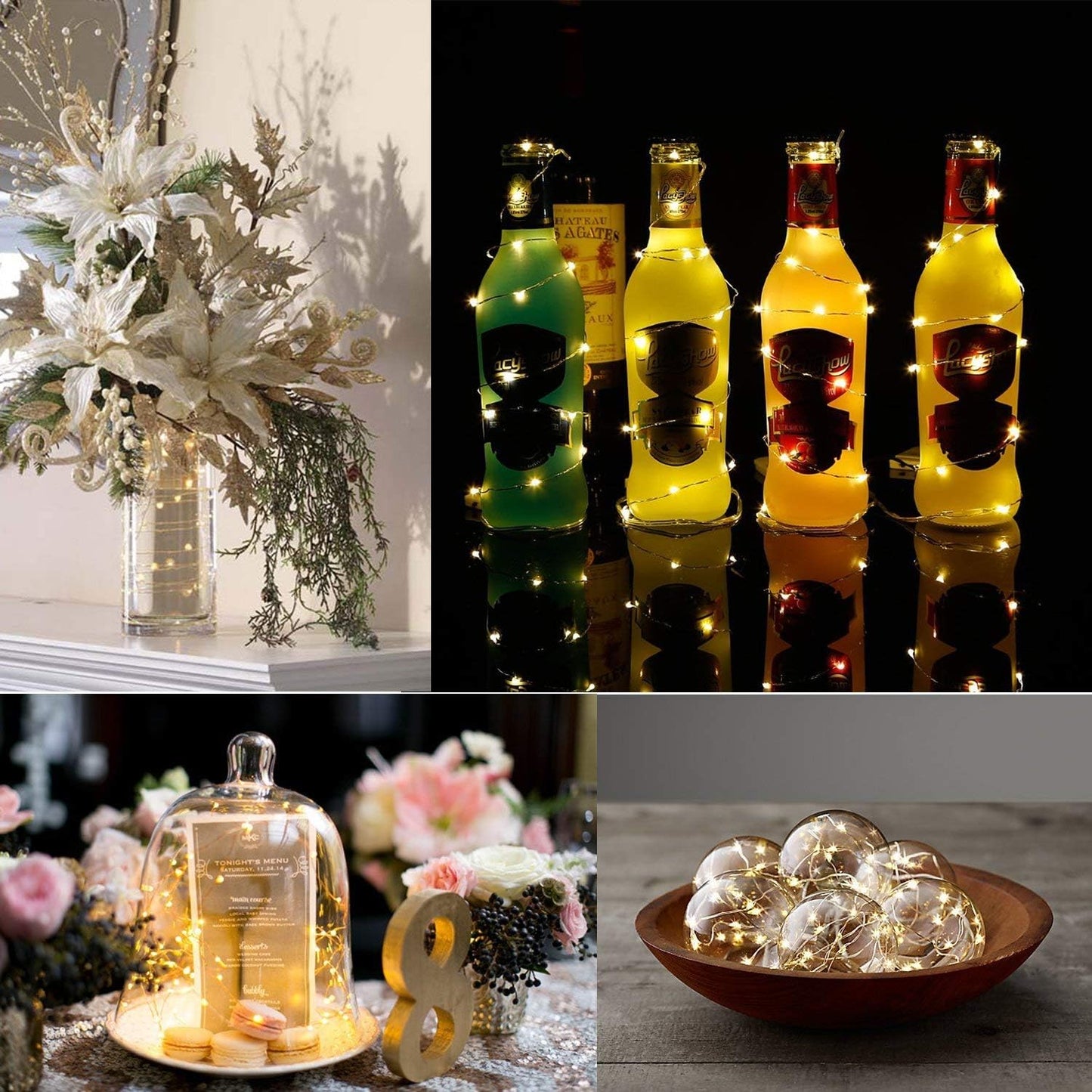 ANJAYLIA Fairy Lights - 16.5Ft Battery Operated String Lights | 50 Warm White LEDs for Home & Party Decor