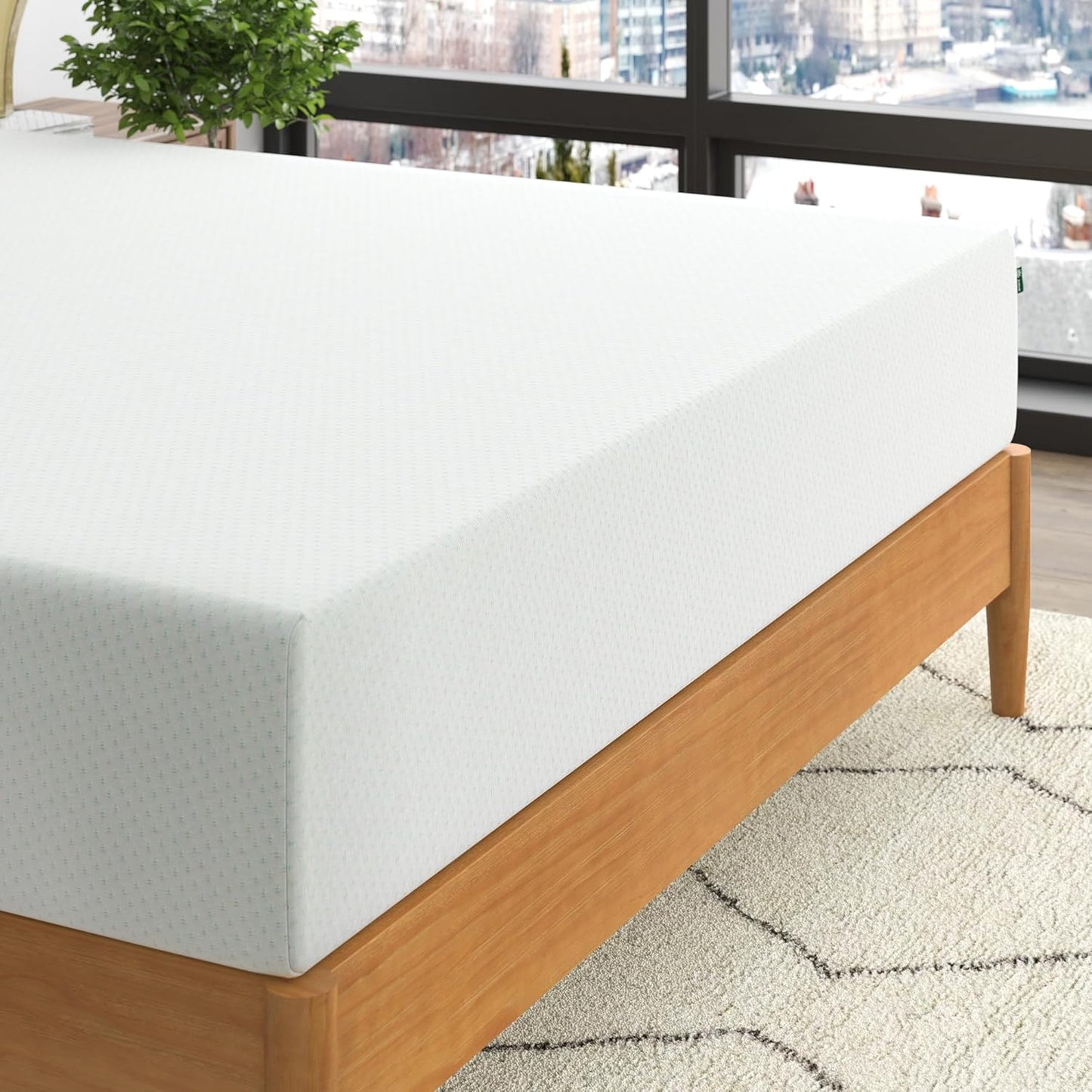 Zinus Memory Foam Mattress - 10 Inch Green Tea Infused Comfort | Queen Size