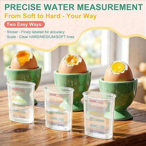 Macook Electric Egg Cooker - 7 Egg Capacity with Auto Shut-Off | Spring Green Hard Boiled Egg Maker
