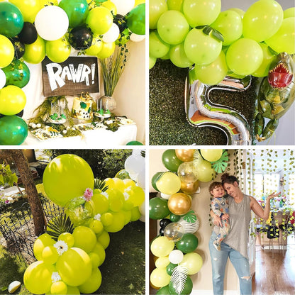 PartyWoo Lime Green Balloons - 50pcs 12 Inch Light Pastel Balloons for Graduation & Weddings