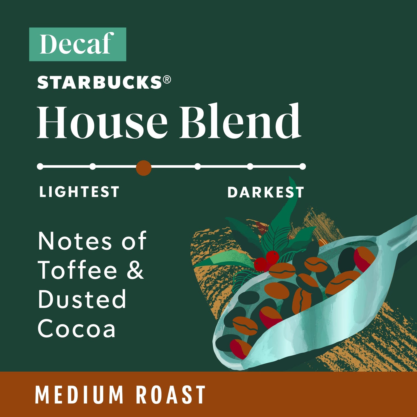 Starbucks K-Cup Coffee Pods, Medium Roast Hot or Iced Coffee, Decaf House Blend, 60 Keurig Pods