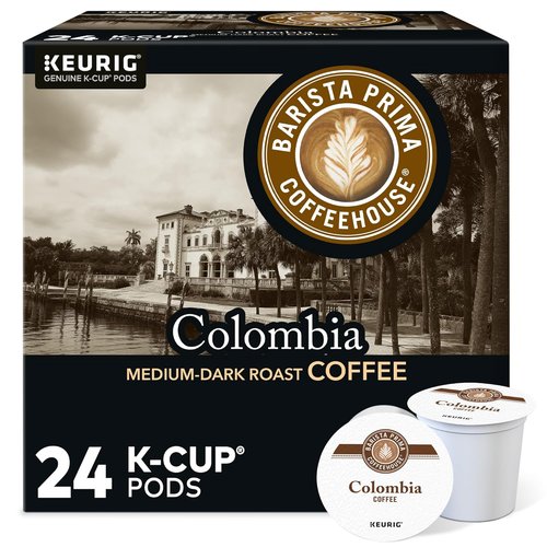 Barista Prima Coffeehouse Colombia Coffee K-Cup Pods - 96 Count for Rich Flavor & Convenience