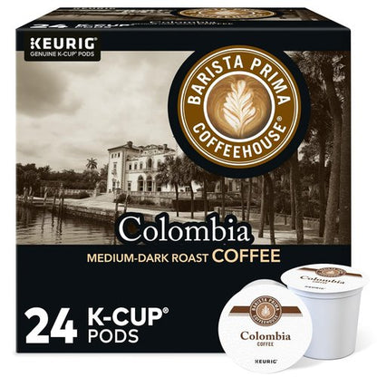 Barista Prima Coffeehouse Colombia Coffee K-Cup Pods - 96 Count for Rich Flavor & Convenience