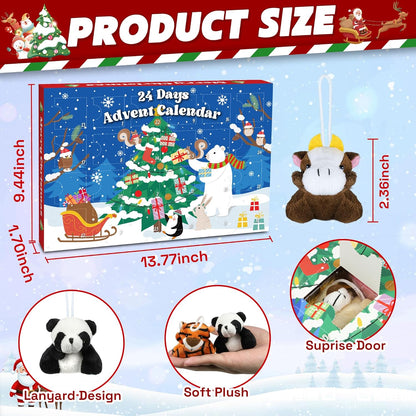 Christmas Advent Calendar 2025 by [Brand Name] - 24 Days of Surprises with Mini Plush Toys | Perfect for Kids & Teens