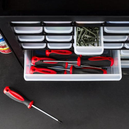 IRIS USA 36-Drawer Storage Cabinet - Versatile Organizer for Hardware, Crafts & More | Black