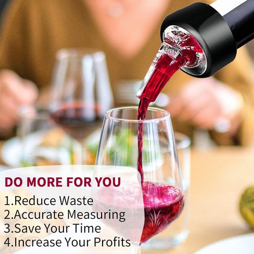 Automatic Measured Bottle Pourer - Quick Shot Spirit Measure Pourer Drinks Wine Cocktail Dispenser Home Bar Tools - 1oz/30ml (12 pack)