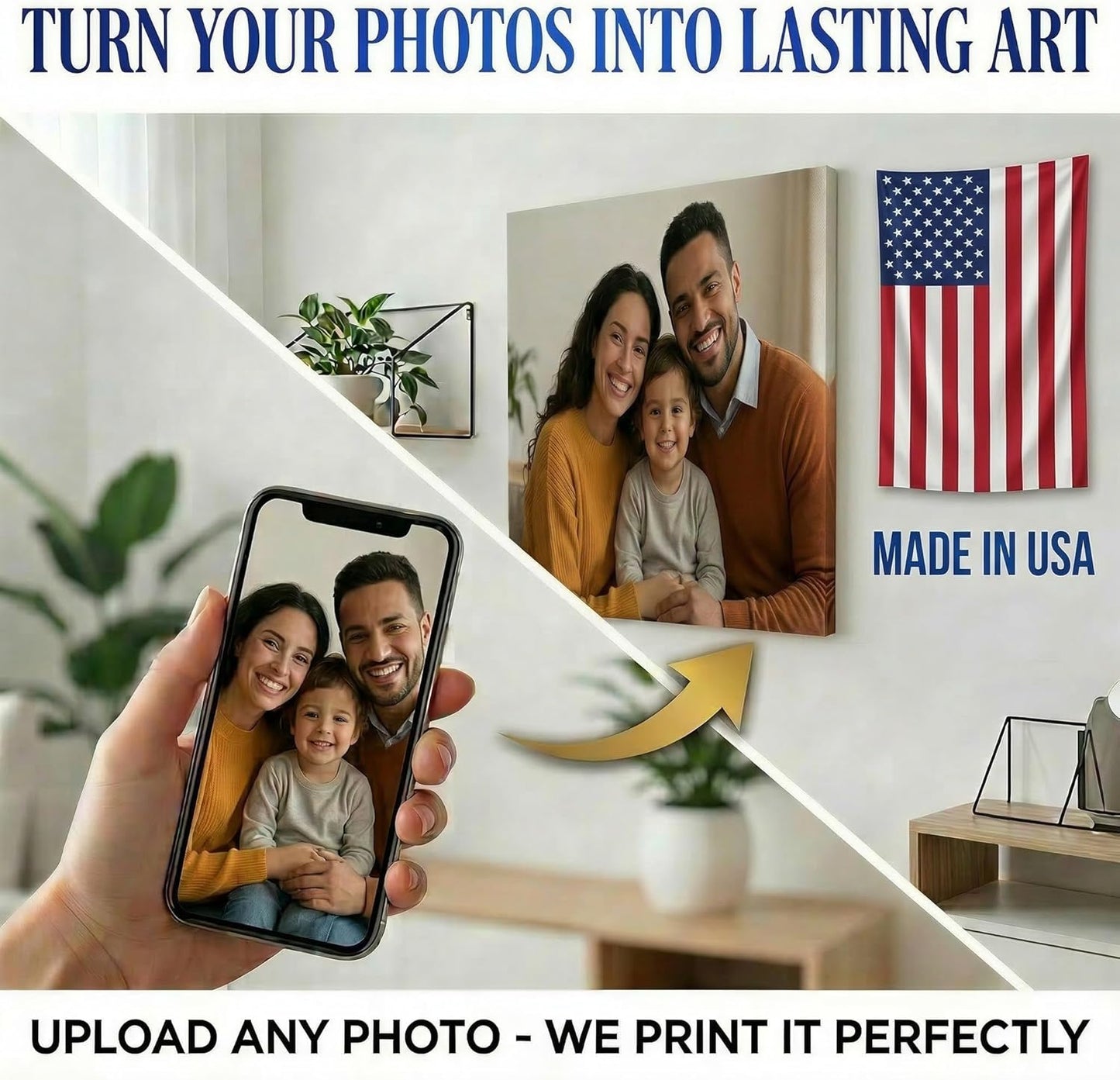 Custom Canvas Prints by IUI - Personalized Framed Wall Art for Home Decor | Ideal Gift for Family & Friends (24"L × 32"W)