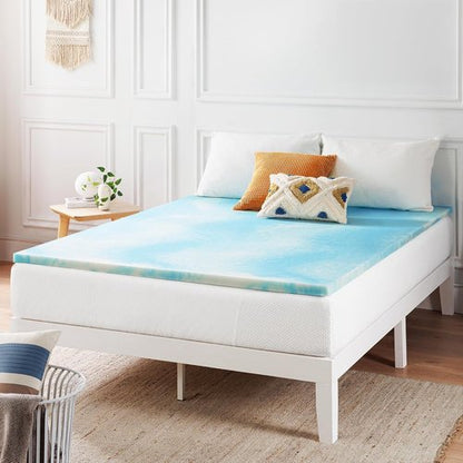 Best Price Mattress 2-Inch Swirl Gel Memory Foam Topper - Cooling & Comfortable | Twin Size
