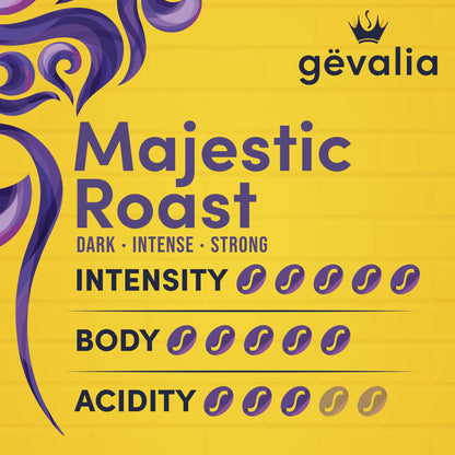 Gevalia Majestic Roast Bold Dark Roast Ground Coffee (12 oz Bag)