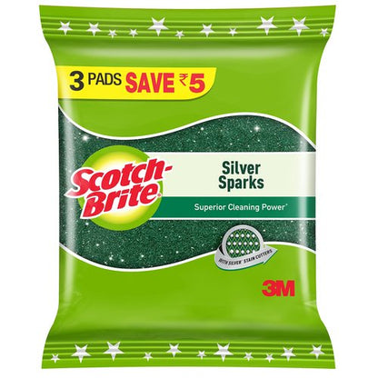 Scotch Brite Silver Sparks Pad_3s Pack