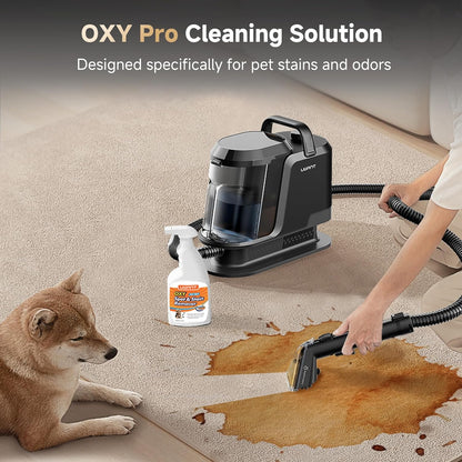 Uwant Carpet Cleaner Machine - 18Kpa Powerful Suction | Steam & Hot/Cold Water System for Pets & Upholstery
