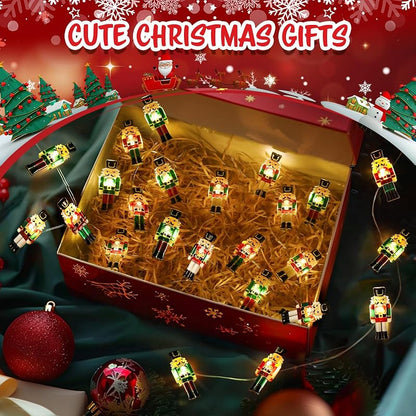 Nutcracker Christmas LED String Lights 10ft 30 LEDs Indoor Outdoor Decor Variation of THIS listing