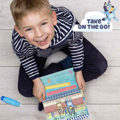 Horizon Group USA Bluey Aqua Art - Reusable Water Reveal Activity Pages for Mess-Free Drawing