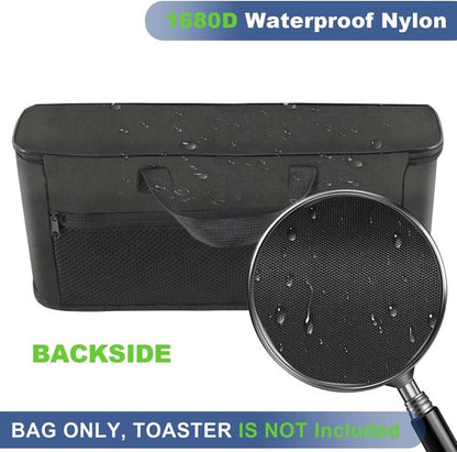 Bella Portable Outdoor Toaster Carrying Bag - Waterproof & Heat-Resistant Case for 2 Slice Bread Maker
