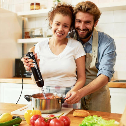 Skiennix 700W Immersion Hand Blender - 20 Variable Speeds Up to 15,500 RPM for Smoothies, Soups & Purees - Black