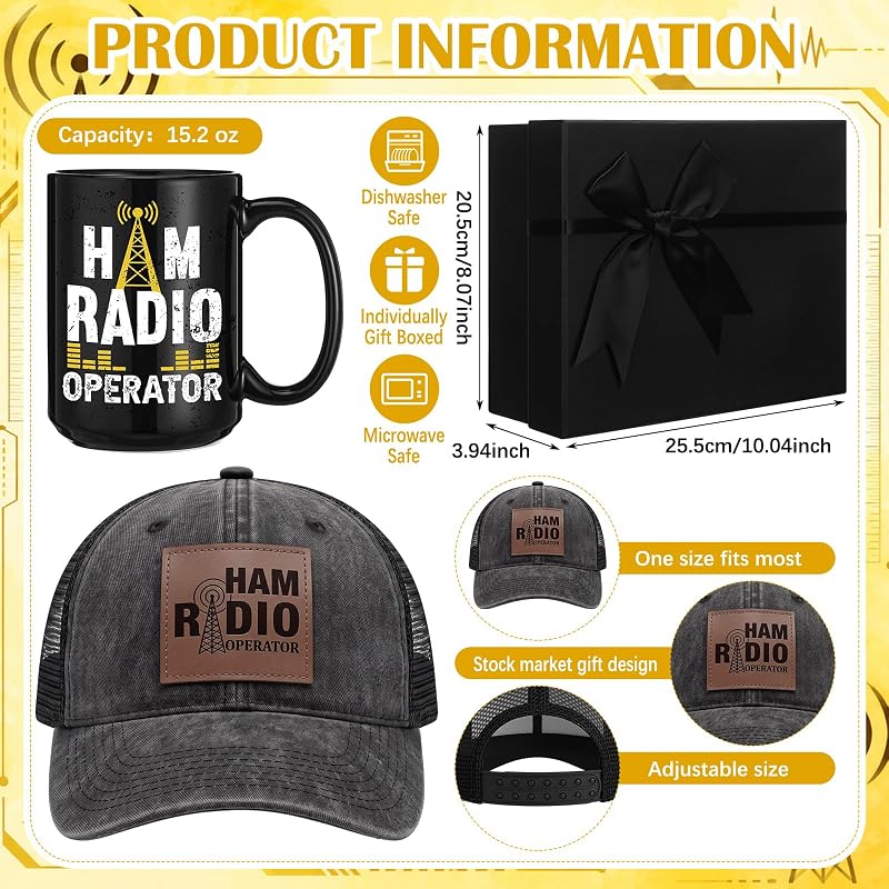 Berlune 9 Pcs Ham Radio Gifts Set for Men – Variation: Ham Radio