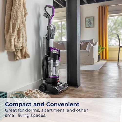 Bissell CleanView Compact Turbo Vacuum - Full-Size Power, Quick Release Wand | Ideal for Apartments & Dorms