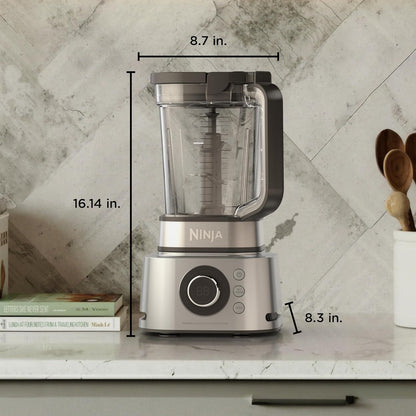 Ninja Blender - Food Processor Combo | Power Blender System for Smoothies & Shakes, 72-Oz Pitcher, Silver