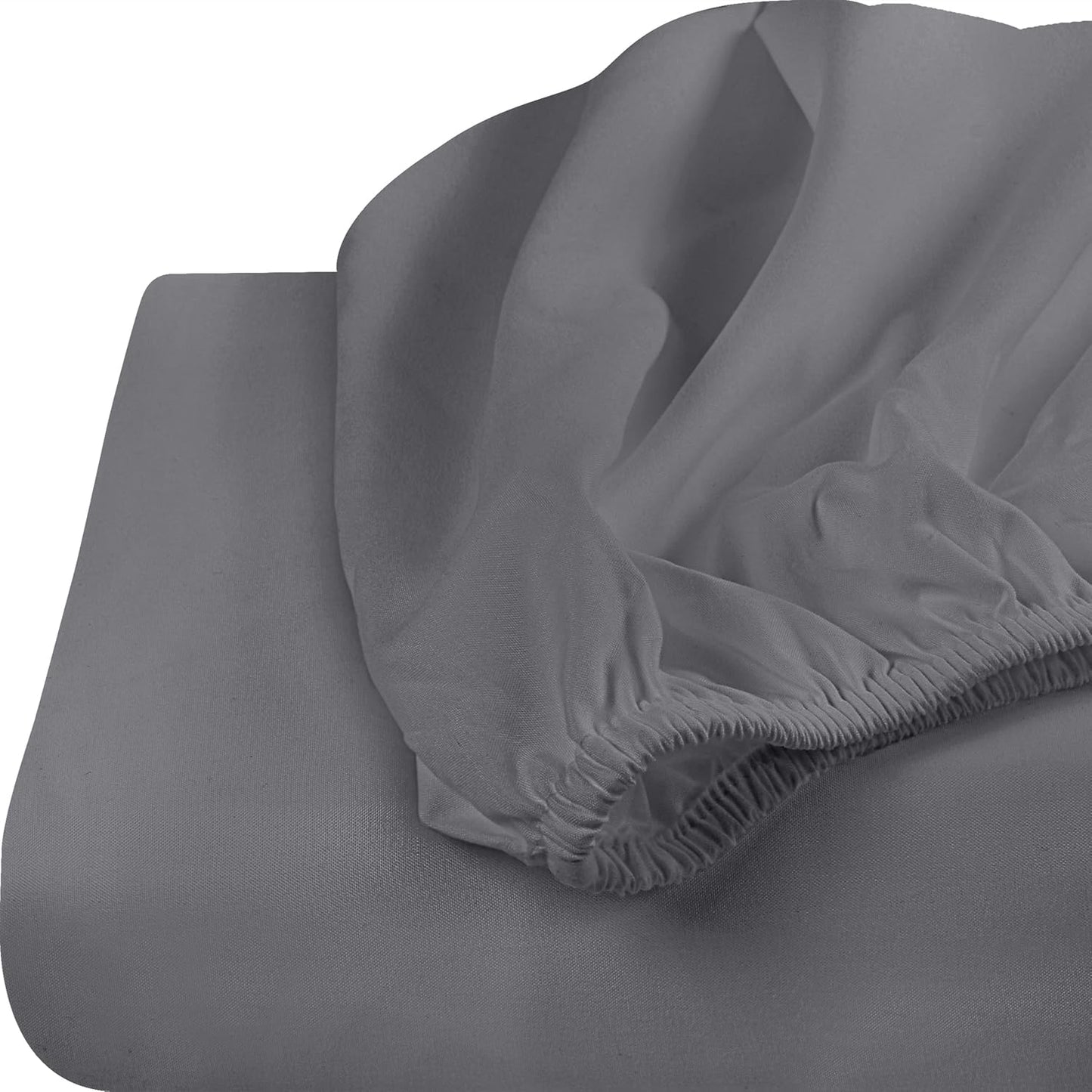 Utopia Bedding Twin XL Fitted Sheets - Soft Brushed Microfiber - Deep Pocket Design - Grey (Pack of 2)