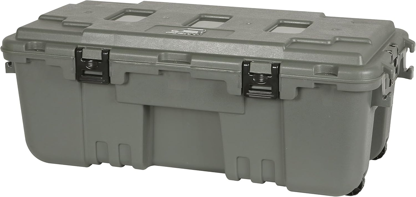 Plano Storage Trunk - 108 Quart With Wheels | Durable Hunter Green Storage Solution