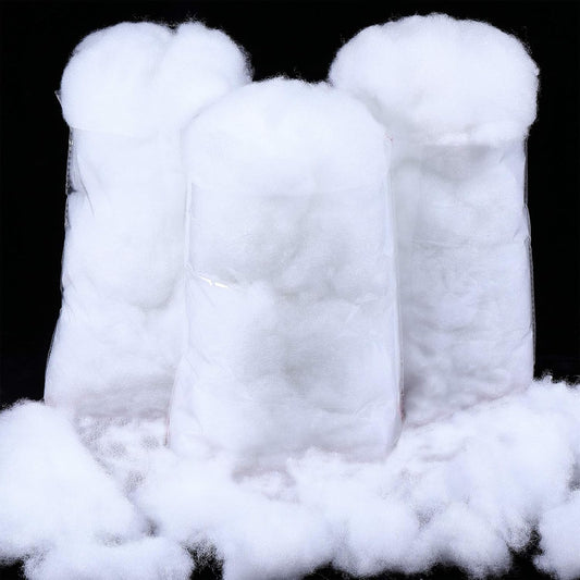 Shappy Christmas Fake Snow Decoration - 7.05 Ounce Fluffy White Cloud Fiber for Indoor Winter Decor