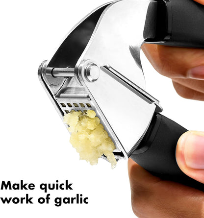 OXO Good Grips Garlic Press - Durable Stainless Steel Design for Effortless Crushing