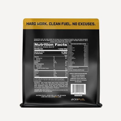 Jocko Fuel Whey Protein Powder - Vanilla Milkshake Flavor | 22g Protein, Probiotics & Amino Acids, 28 Servings