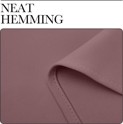 NICETOWN Room Darkening Curtains - Thermal Insulated Drapes for Bedroom | Dusty Bean Paste, 2 Panels, 42x63
