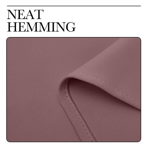 NICETOWN Room Darkening Curtains Drapes for Daughter's Bedroom, Window Treatment Thermal Insulated Grommet for Living Room (Dusty Bean Paste, 2 Panels, 42 by 63)