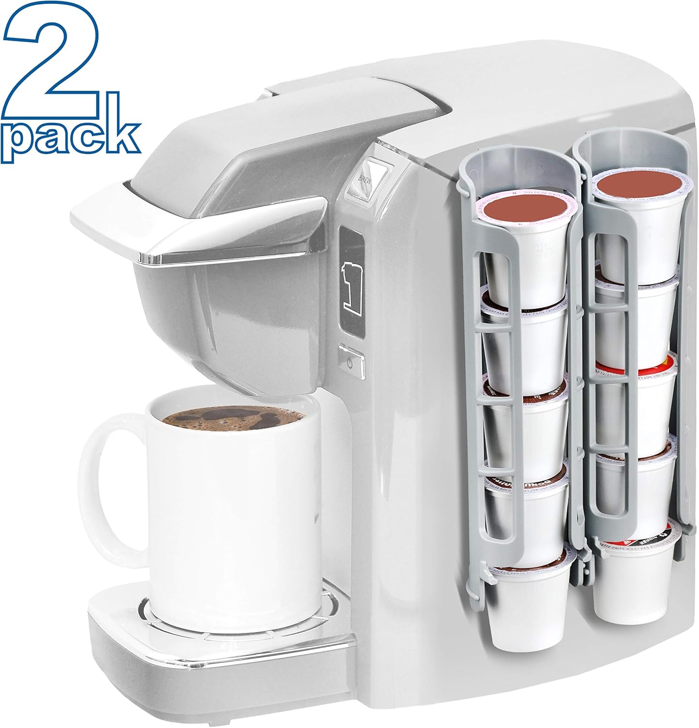 STORAGENIE Coffee Pod Holder - Side Mount K-Cup Dispenser for Keurig | Ideal for Small Counters