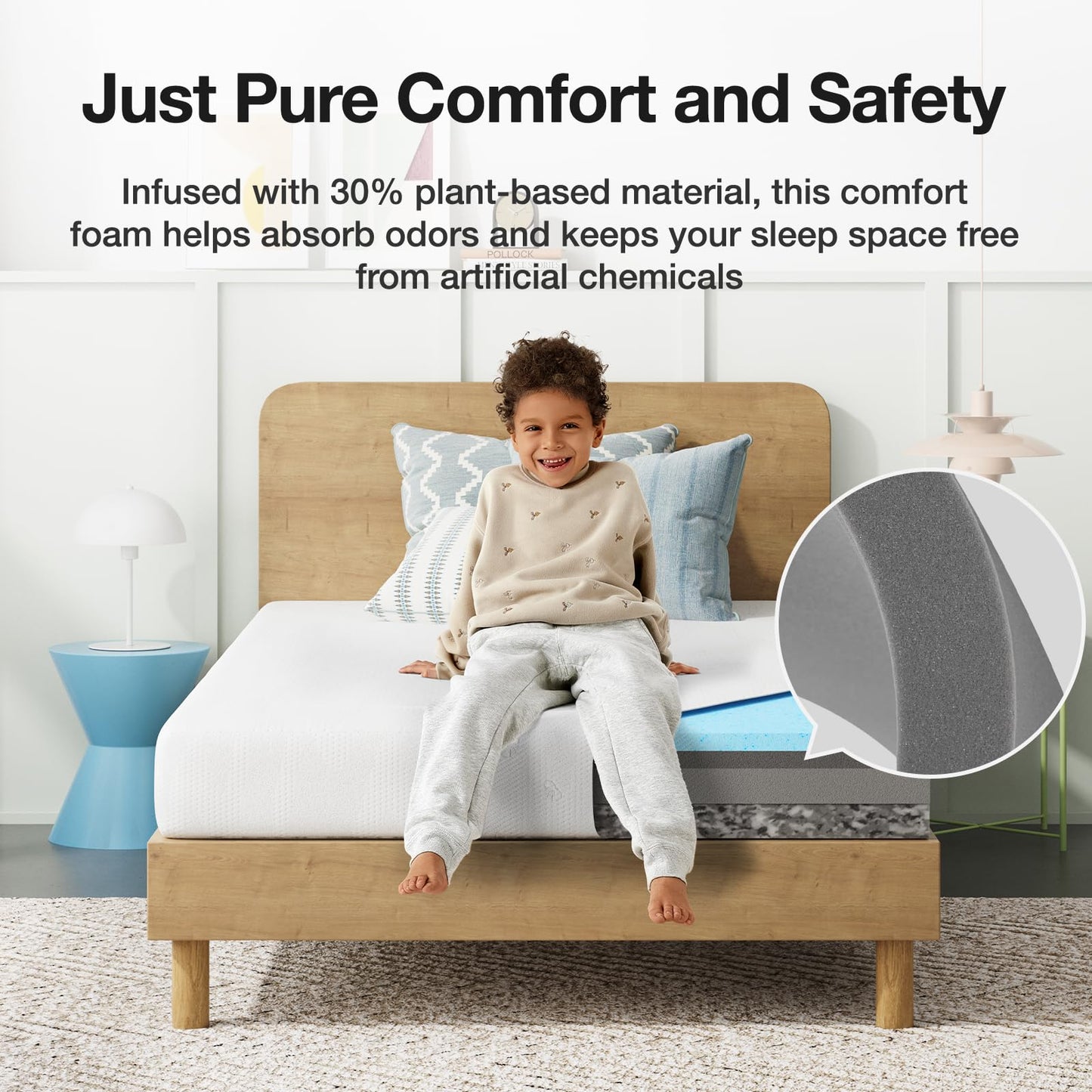 Novilla 6 Inch Full Bed Mattress, Gel Memory Foam Mattress for Pressure Relief & Comfort Sleep, CertiPUR-US Certified Mattresses Full