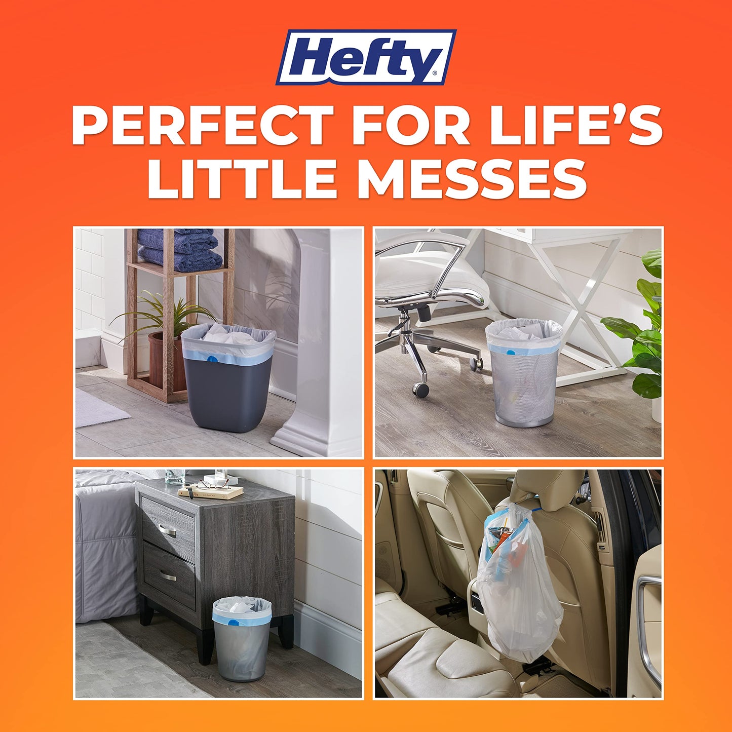 Hefty Medium Trash Bags, Fabuloso Scent, 8 Gallon, 26 Count