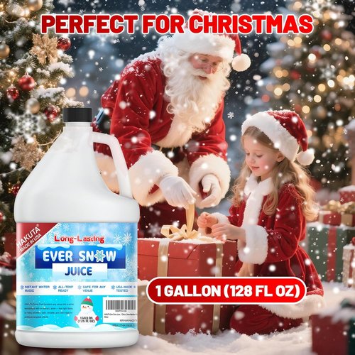 Hakuta Snow Machine Fluid - Long-Lasting Snow Juice for Stunning Winter Effects | 1 Gallon
