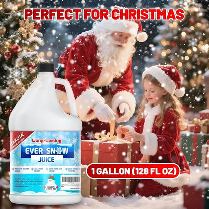 Hakuta Snow Machine Fluid - Long-Lasting Snow Juice for Stunning Winter Effects | 1 Gallon
