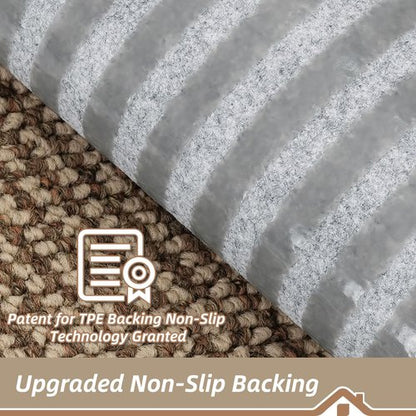 BEQHAUSE Stair Treads for Wooden Steps 28inX9in, Carpet Stair Treads Non Slip Indoor, Machine Washable Stair Runners for Kids Elders and Pets, Carpet for Stair Rugs Mat, TPE Backing, 15pcs, Taupe