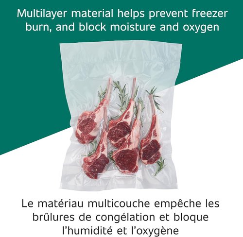 FoodSaver 1-Gallon Vacuum Seal Bags - BPA-Free Multilayer for Food Preservation & Sous Vide, 13 Count | Clear