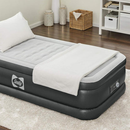 Sealy Tritech 20" Inflatable Air Mattress Bed with Built-in Pump, Storage Bag, and Repair Patch, for Indoor and Outdoor Use, Twin