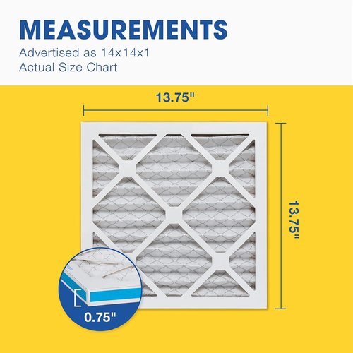 Aerostar MERV 8 Air Filter - 14x14x1 Size | Captures Dust, Lint & Pollen - 4 Count, Made in USA
