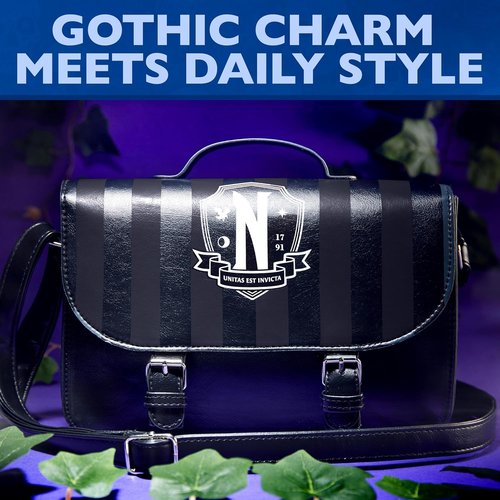 **Wednesday Crossbody Bag - Cute Mini Sling Purse for Girls & Teens | Stylish Travel Accessory**