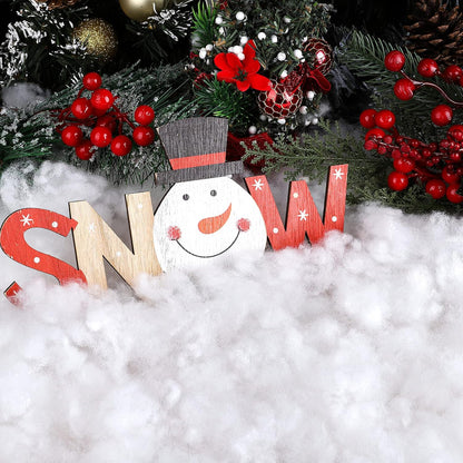 Ruisita Artificial Snow - 35.3 Ounces Fluffy Snow Fiber for Christmas Tree & Holiday Displays